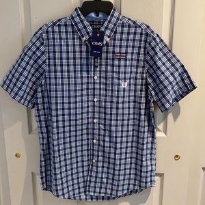 Chaps Men’s Short Sleeve Button Down Shirt - Size M